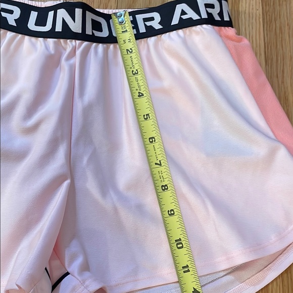 Under Armour Women's Pink Athletic Shorts - Picture 3 of 4